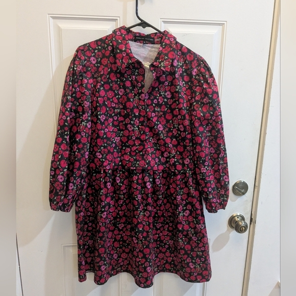 NWT English Factory Floral Shirt Mini Dress - Picture 4 of 7
